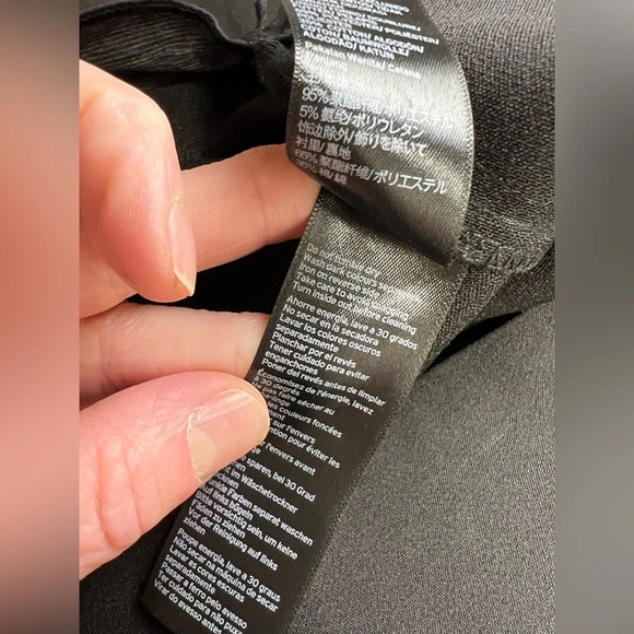 TOPSHOP Black lace front wide leg crop pants size 6 - Picture 10 of 13